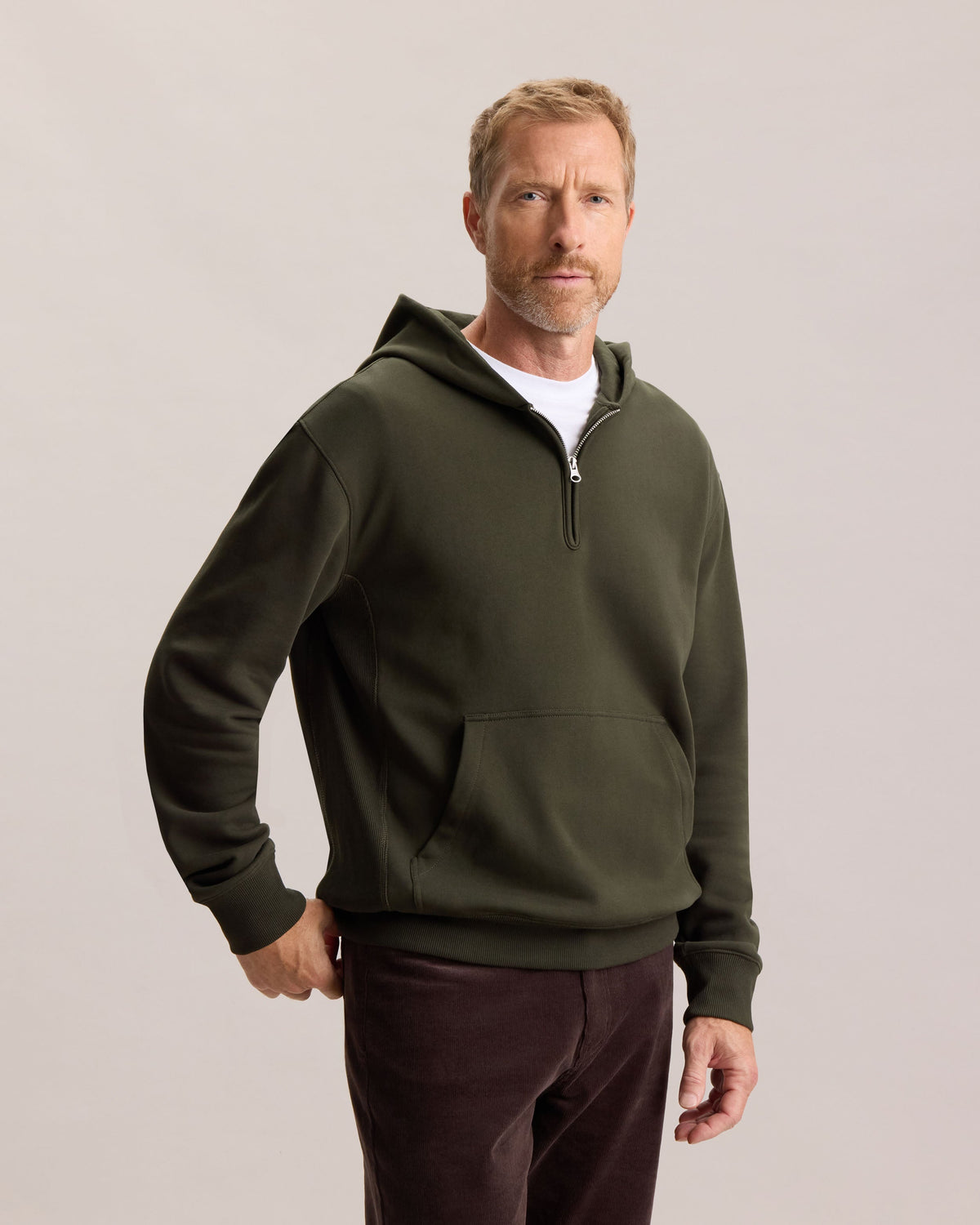 QUARTER ZIP HOODIE