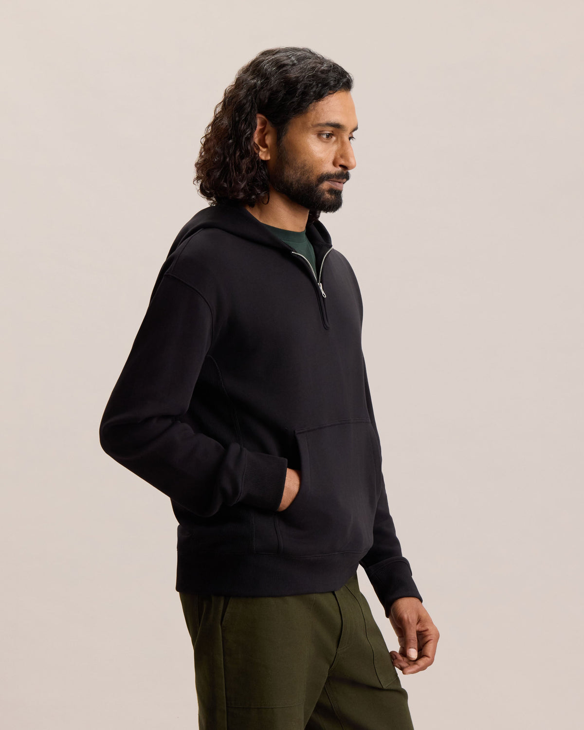 QUARTER ZIP HOODIE