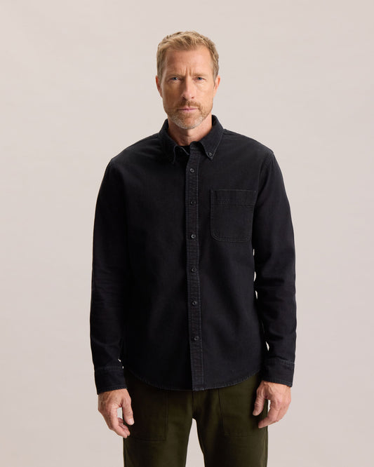 DENIM BUTTON DOWN SHIRT