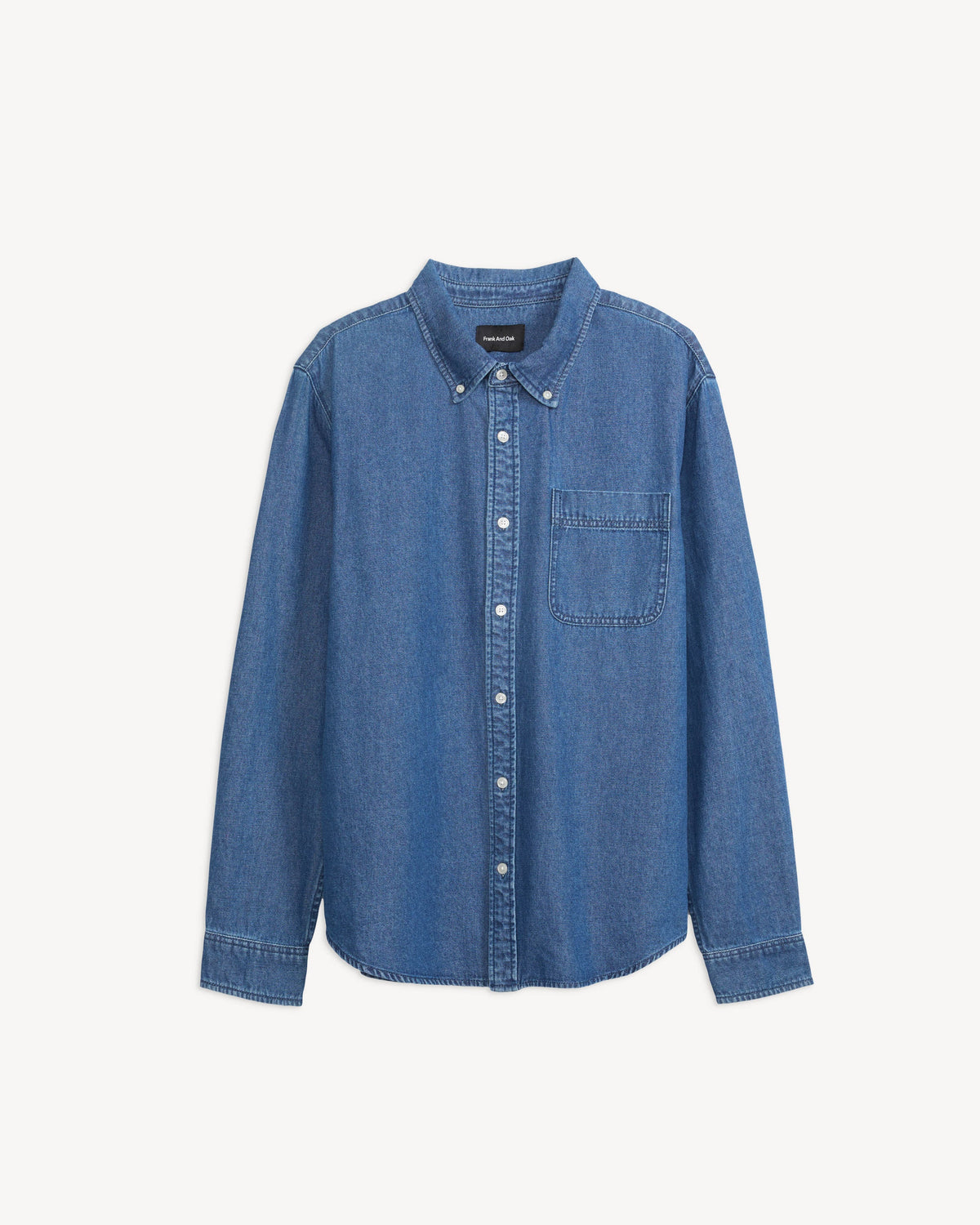 DENIM BUTTON DOWN SHIRT
