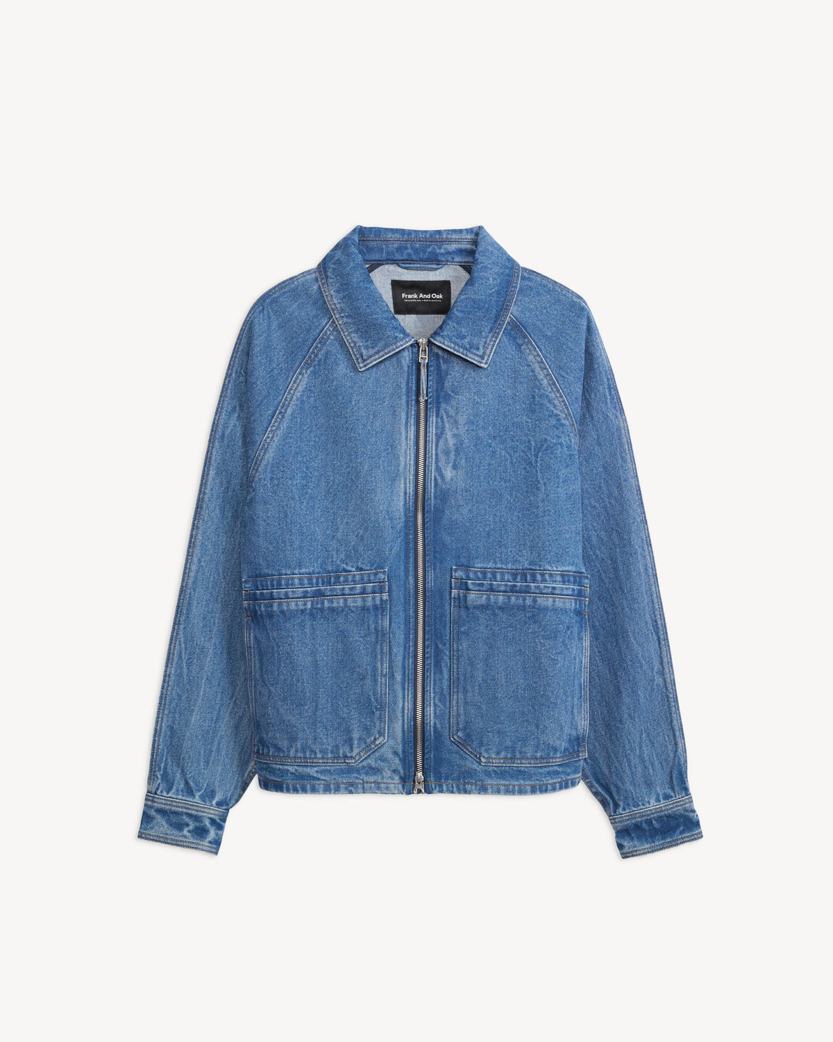 DENIM BOMBER JACKET