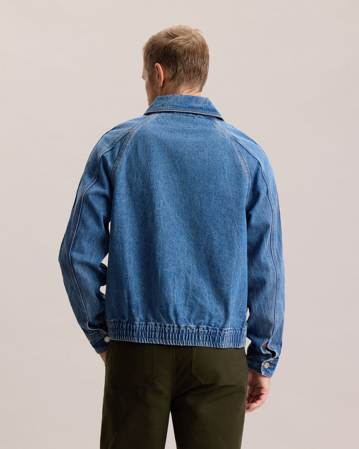 DENIM BOMBER JACKET