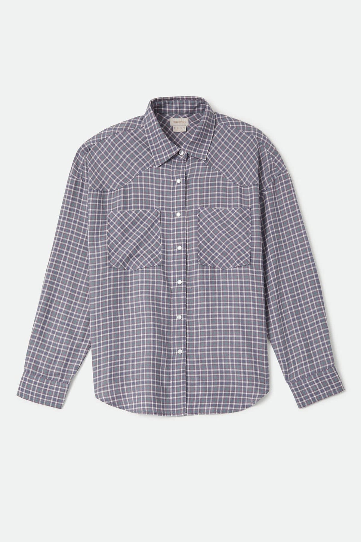 Wayne Women's Shirt - Soft Navy Plaid