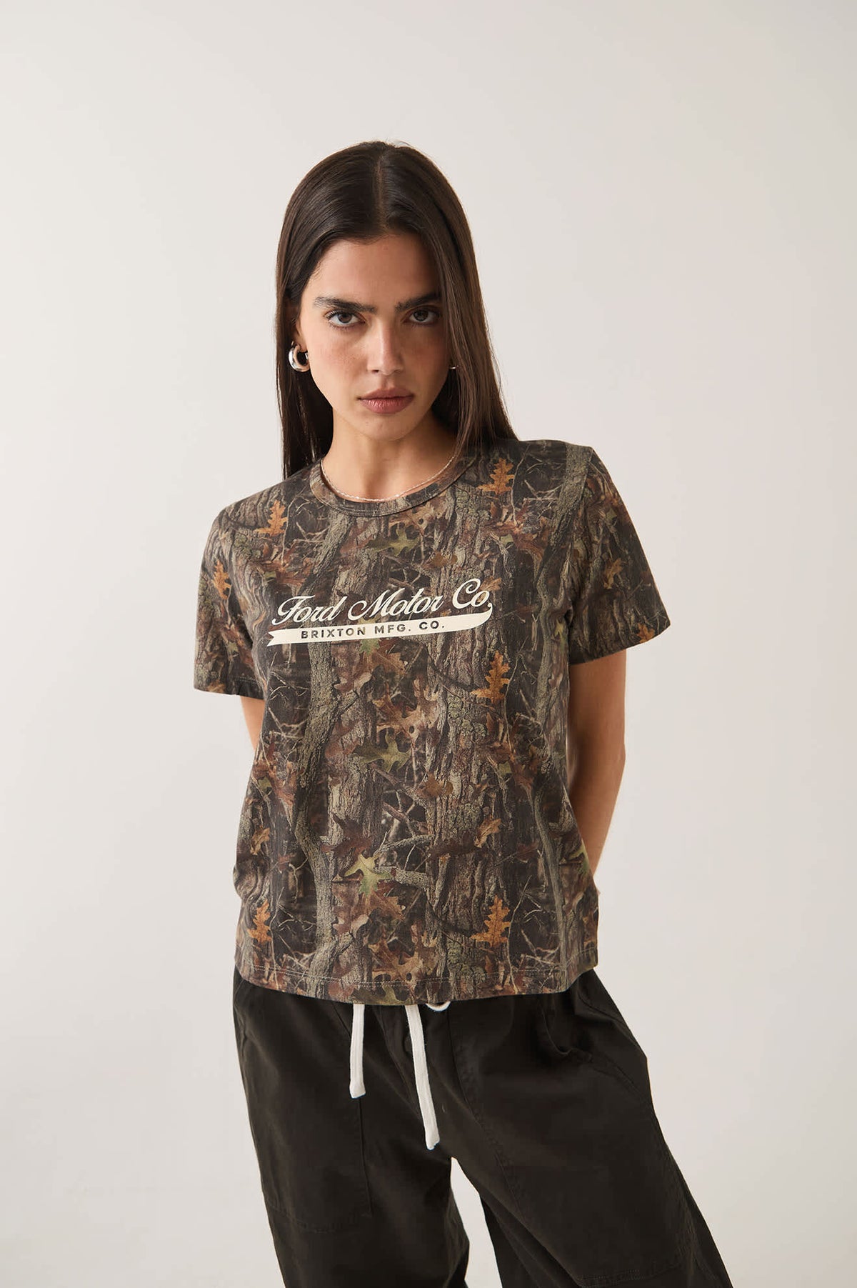 Ford x Brixton T-Shirt - Boxwood Green