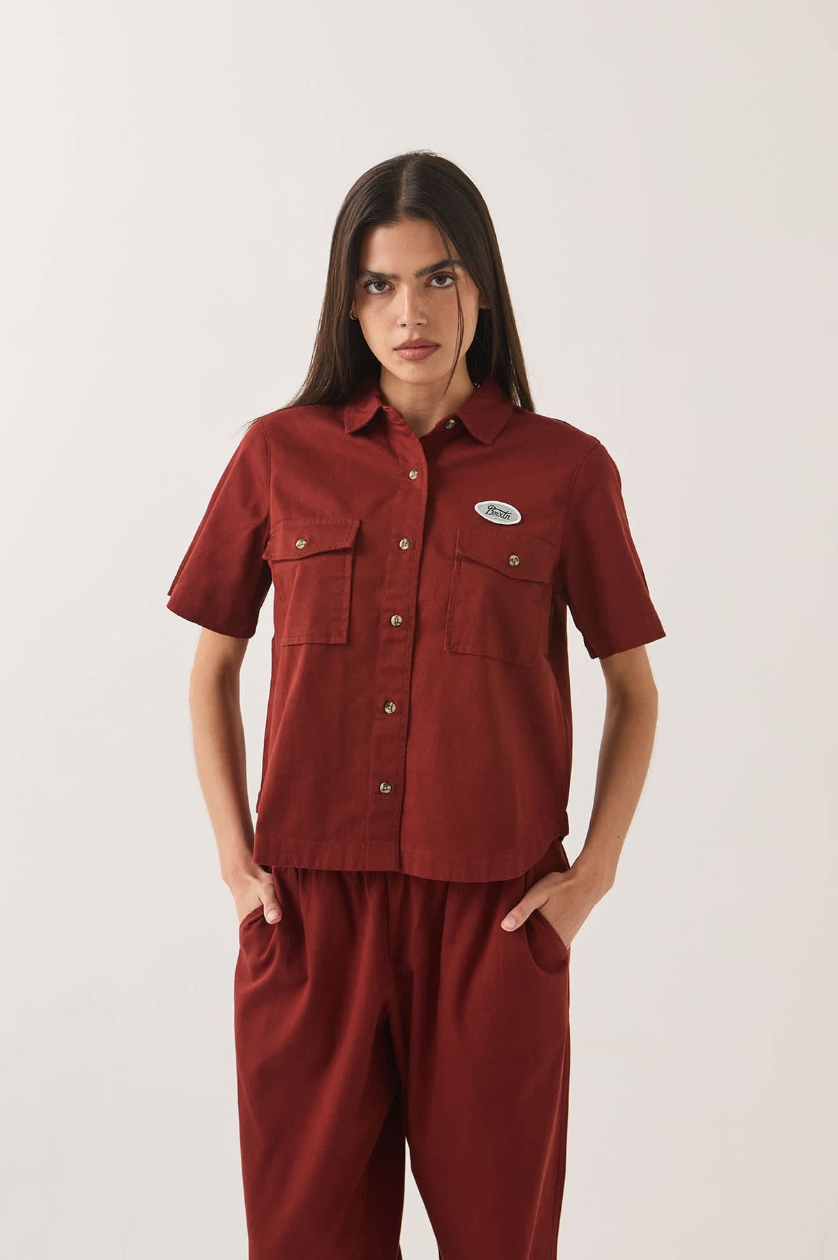 Mechanics Women's Shirt - Dark Brick